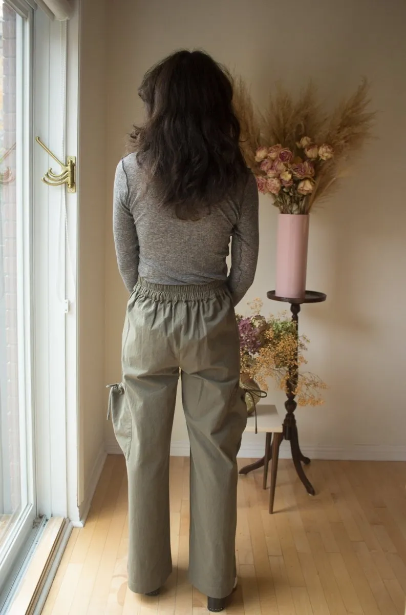 Eliza Faulkner Brodie Pant - Khaki (Online Exclusive)