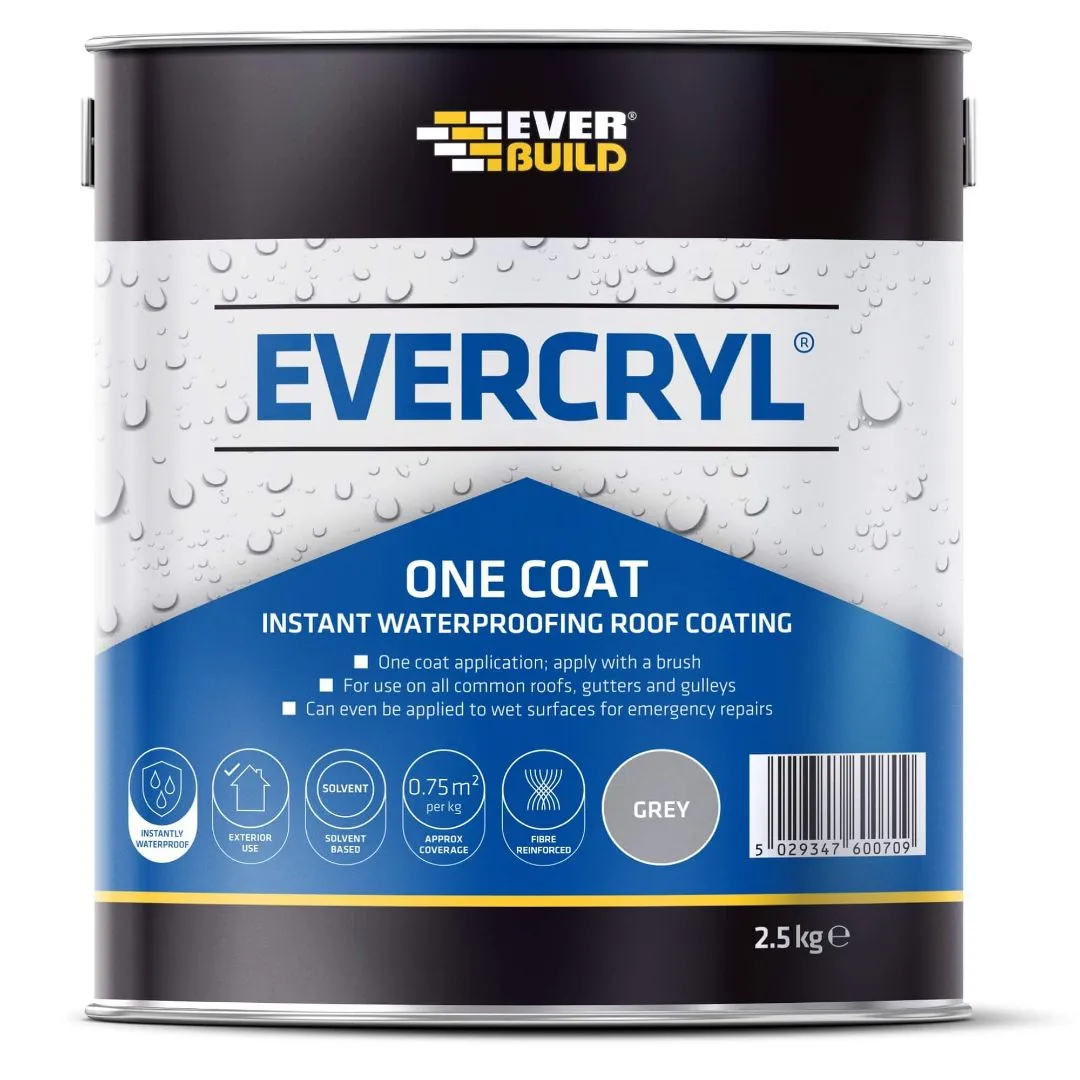 Everbuild Evercryl One Coat Waterproof Roof Coating