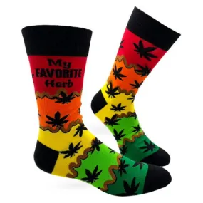 EXPLICIT: My Favorite Herb - Naughty Crew Socks