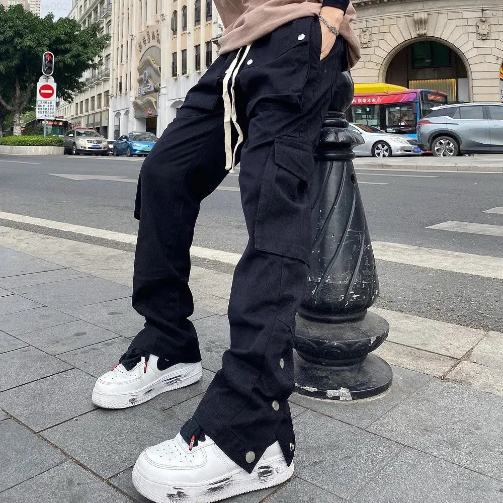 Fashion Chic Japanese Streetwear Joggers Men Cargo Pants High Street Stylish Techwear Pocket Hip Hop Breaking Harem Pants Male G220802