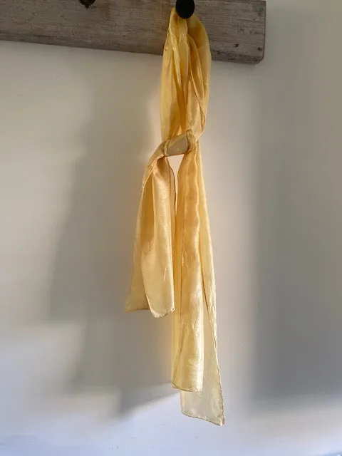 Golden Yellow Silk Scarf