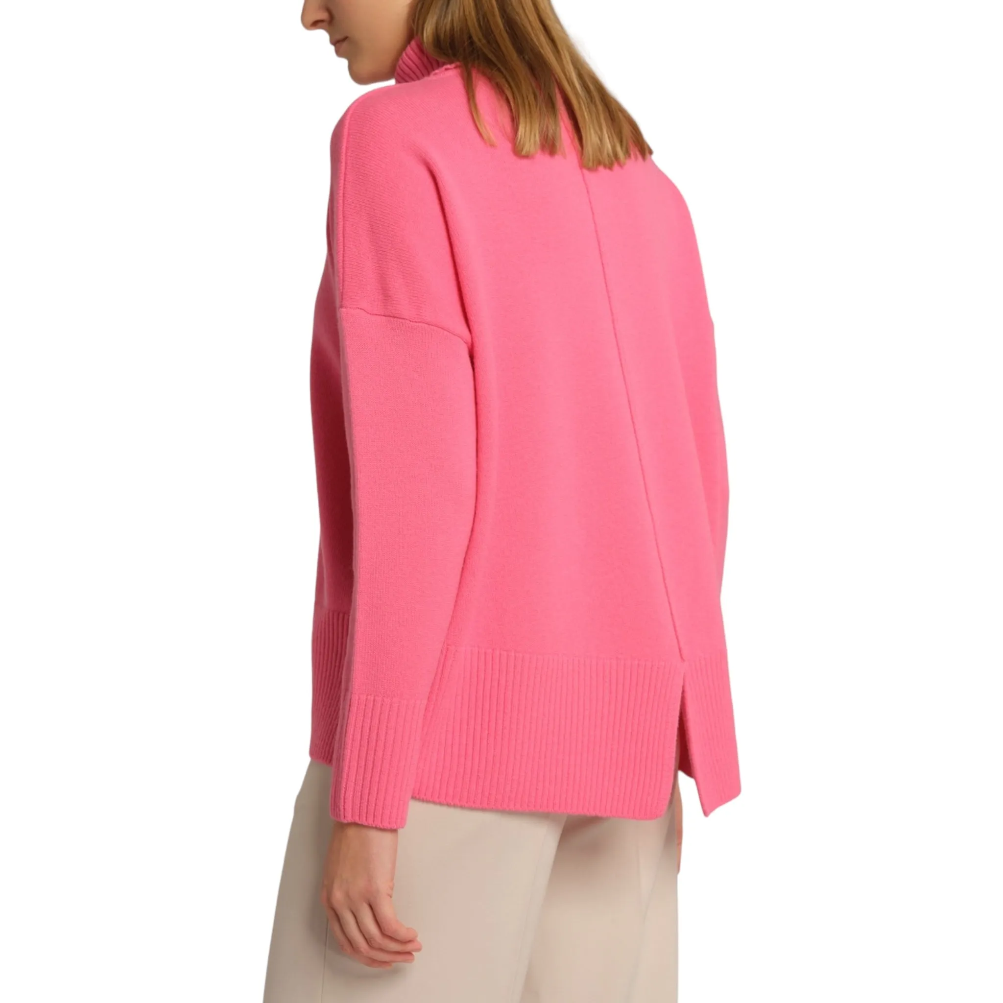 Gollehaug Mrs Knit Polo Neck Sweater Pink