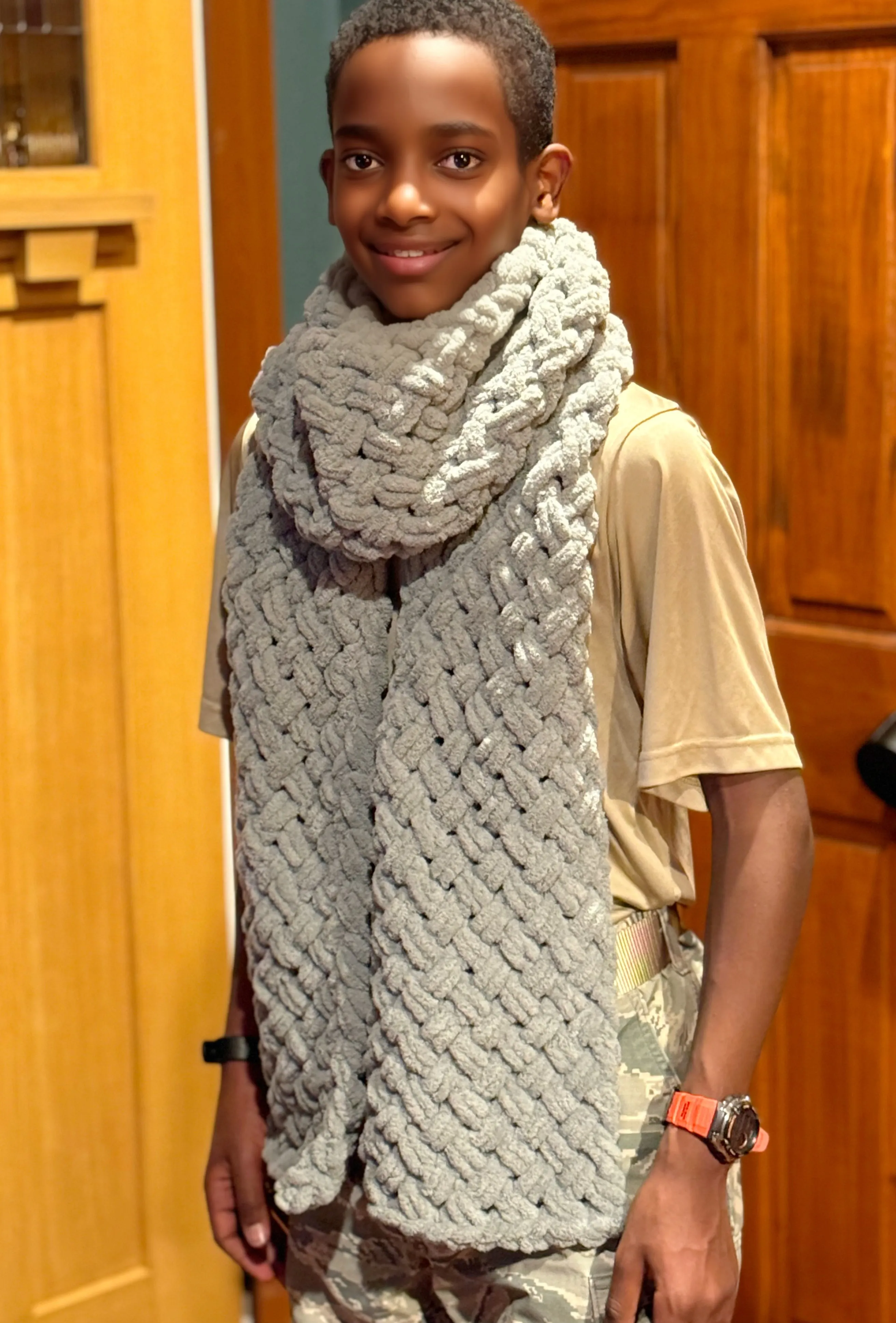 Handmade Criss Cross Scarf