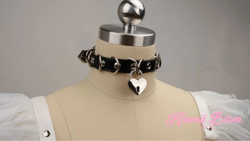 Heart Padlock Collar