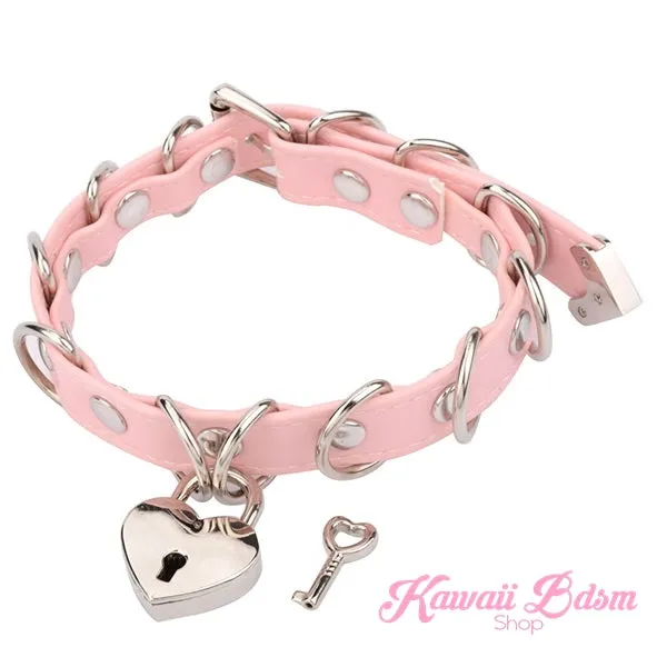 Heart Padlock Collar