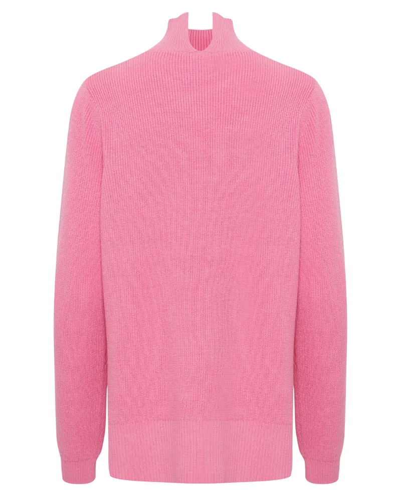 Ichi Boston Super Pink Turtleneck Knit