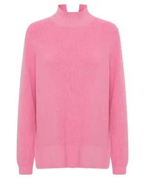 Ichi Boston Super Pink Turtleneck Knit