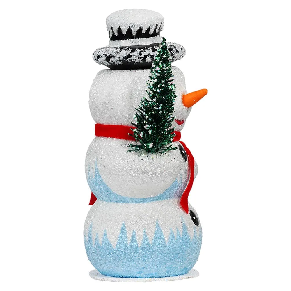 Ino Schaller Beaded Icicle Snowman Candy Container