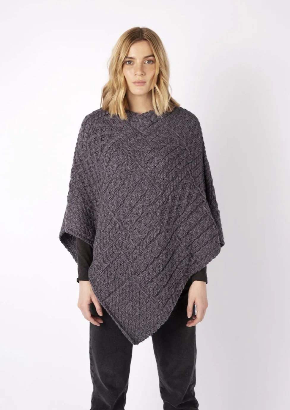 IrelandsEye Poncho | Steel Marl