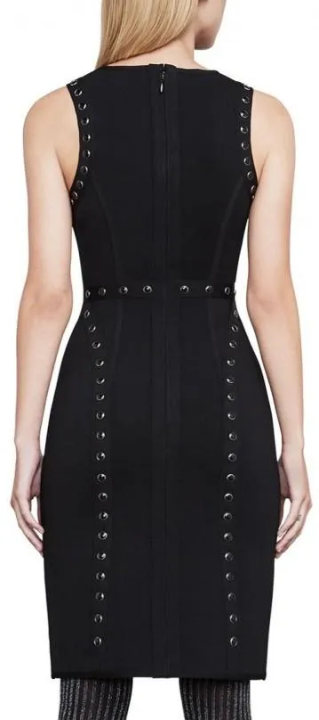 'Jaclyn' Snap Dress, Black