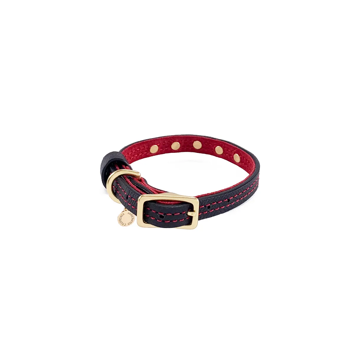 Lambert Classic Combo Studded Leather Dog Collar