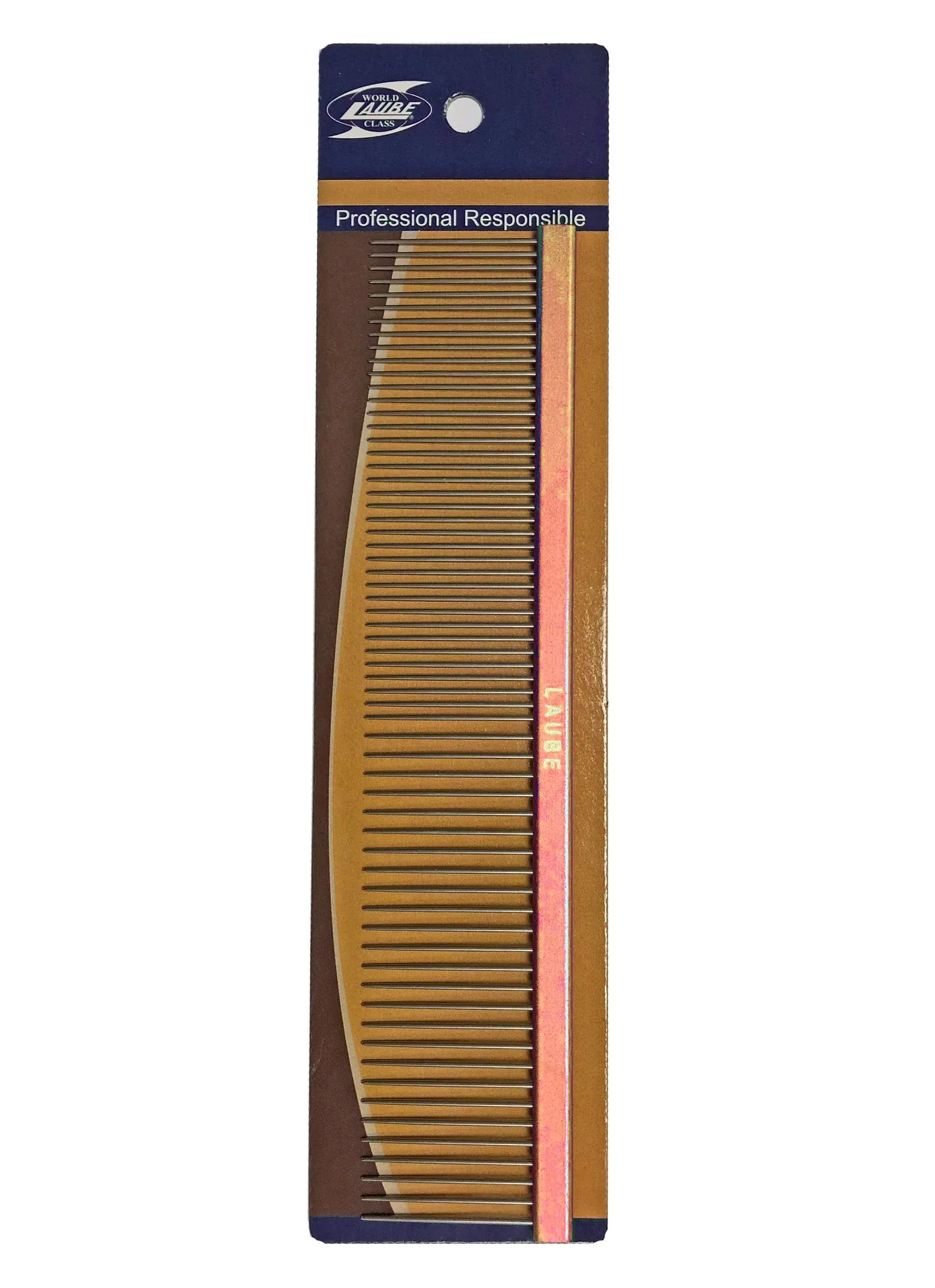 Laube Grooming Comb Coarse Fine 19cm Rose Gold