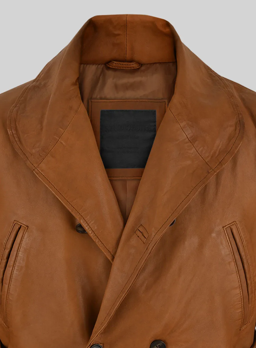 Legends Leather Trench Coat