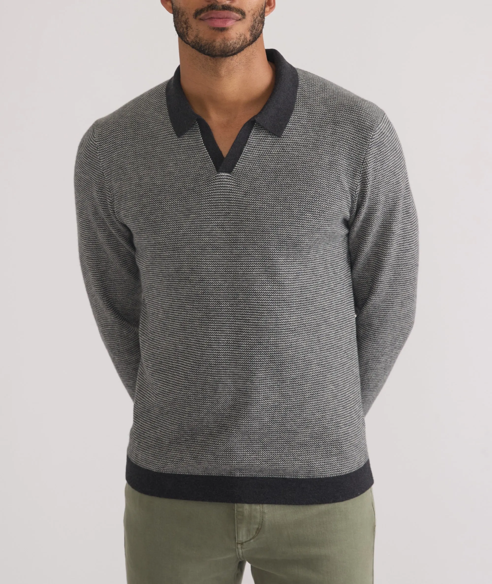 Liam Long Sleeve Sweater Polo