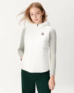 Light sleeveless down jacket White Mali