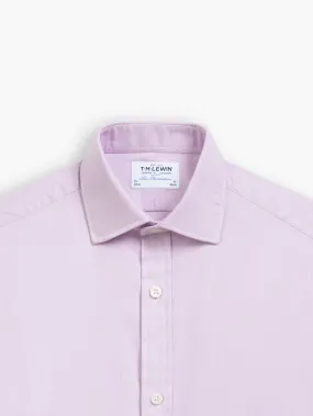 Lilac Royal Oxford Slim Fit Double Cuff Classic Collar Shirt