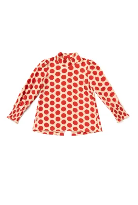 Long Sleeve Mod Top - Big Dot