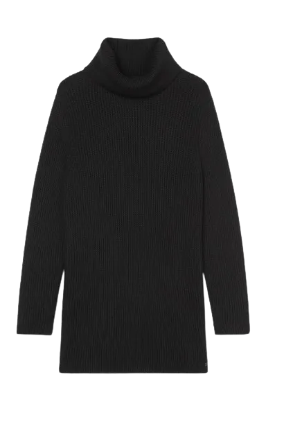 Marc O' Polo - Long Cotton Sweater Black