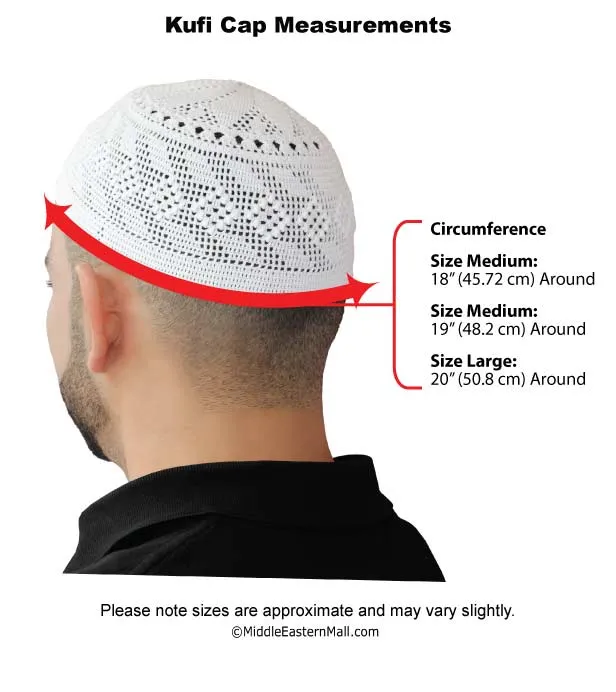 Men's Kufi Beanie Topi Taqiya Skull Cap Islamic Muslim prayer hats cotton takke