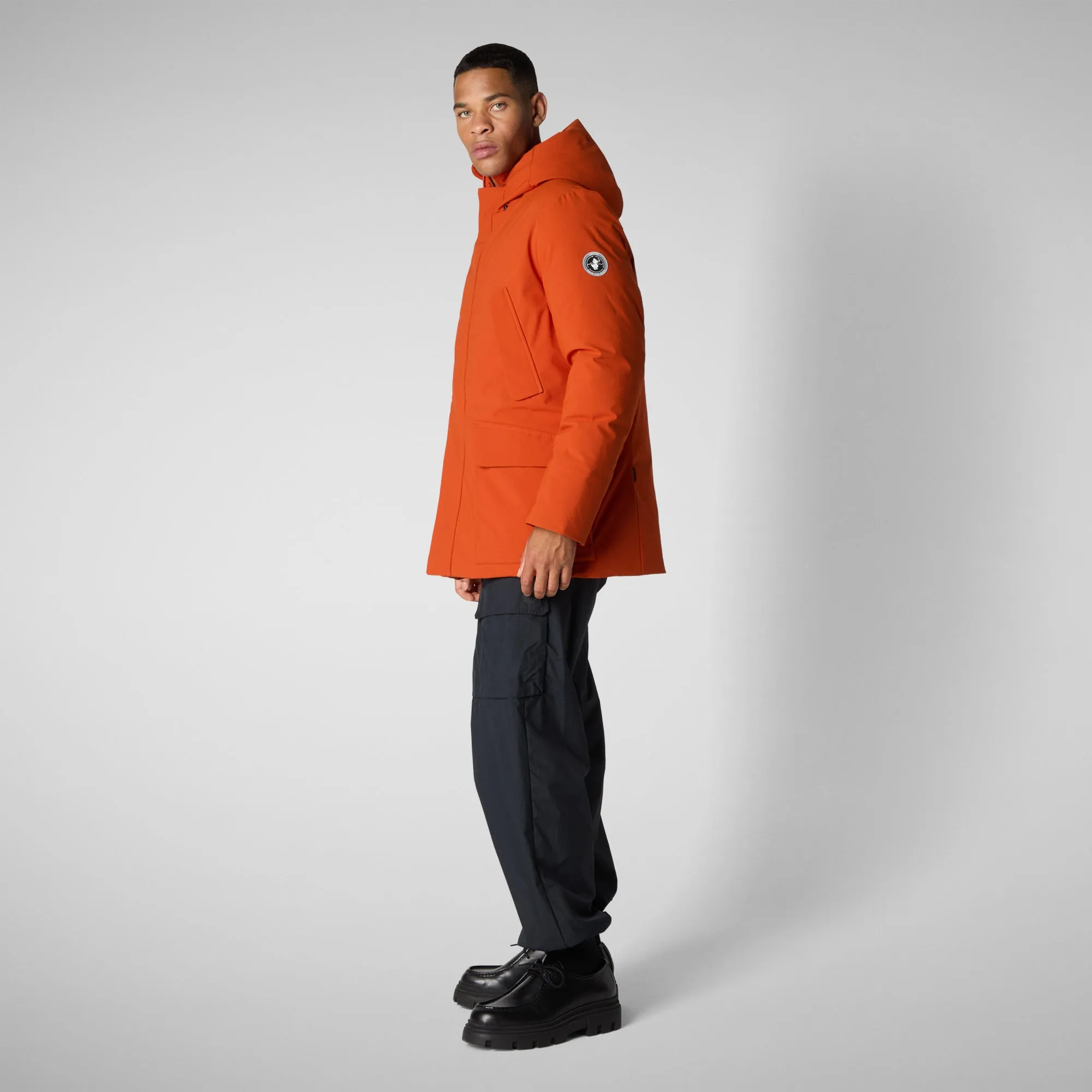 Men's parka Elon in maple orange