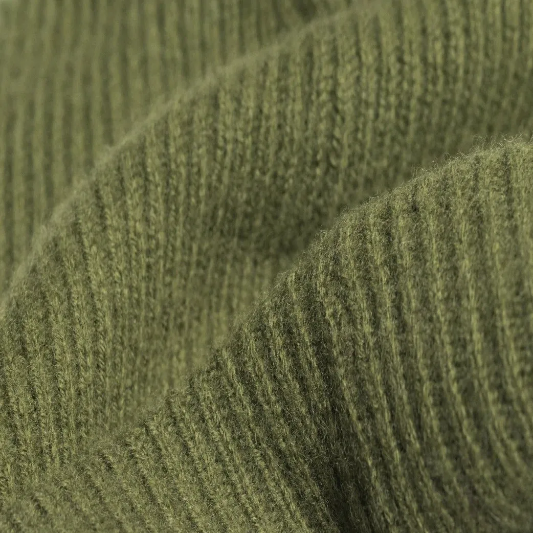 Merino Wool / Cashmere Beanie - Moss