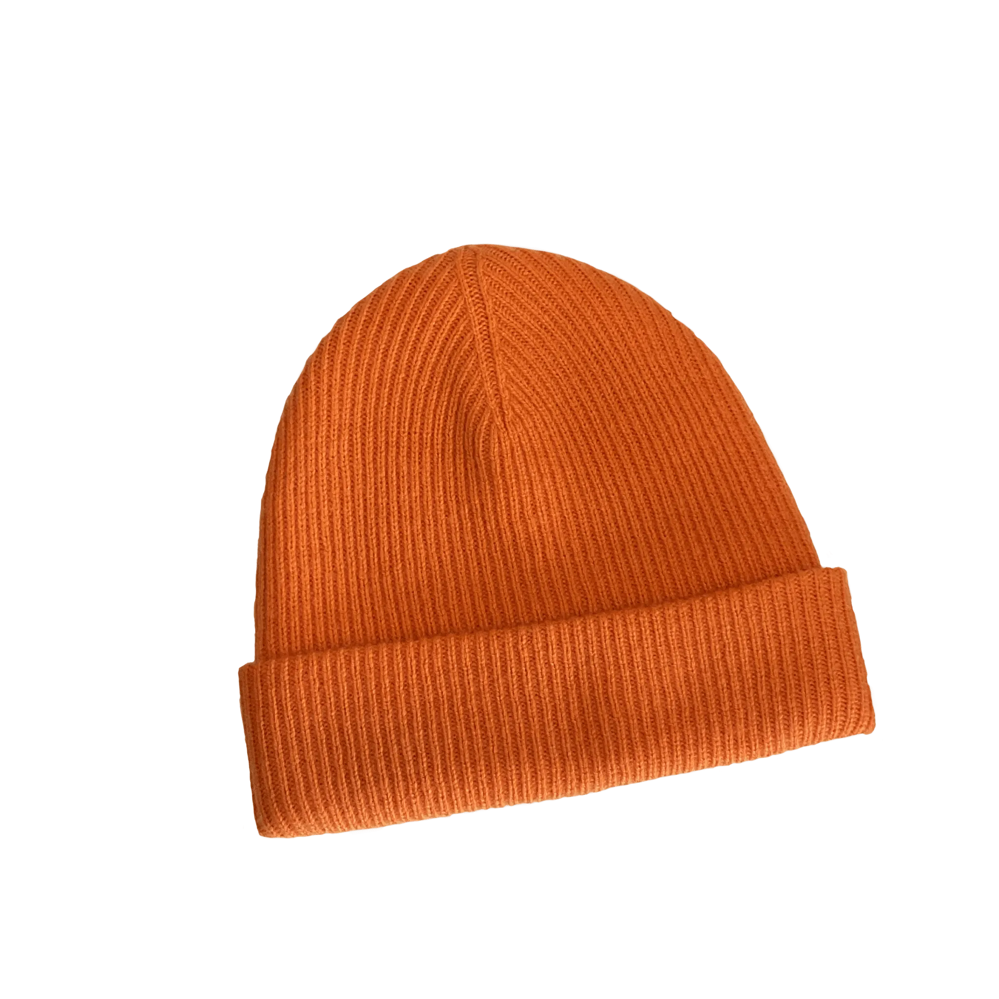 Merino Wool / Cashmere Beanie - Orange