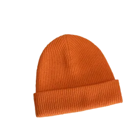 Merino Wool / Cashmere Beanie - Orange