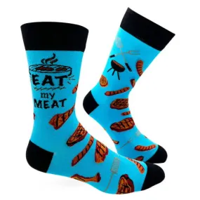 Novelty: Eat My Meat - Crew Socks