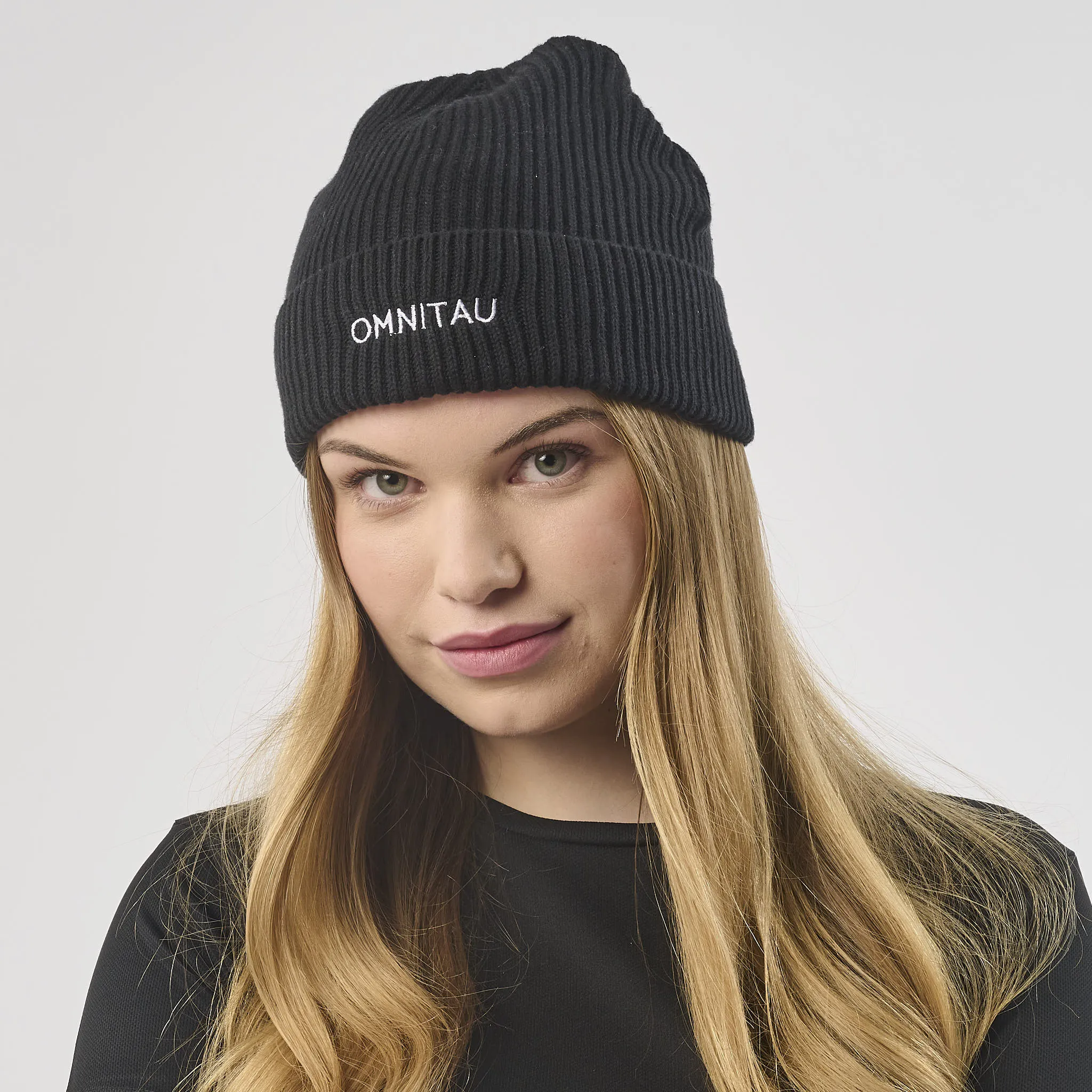 Omnitau Unisex Organic Cotton Pimlico Beanie - Black