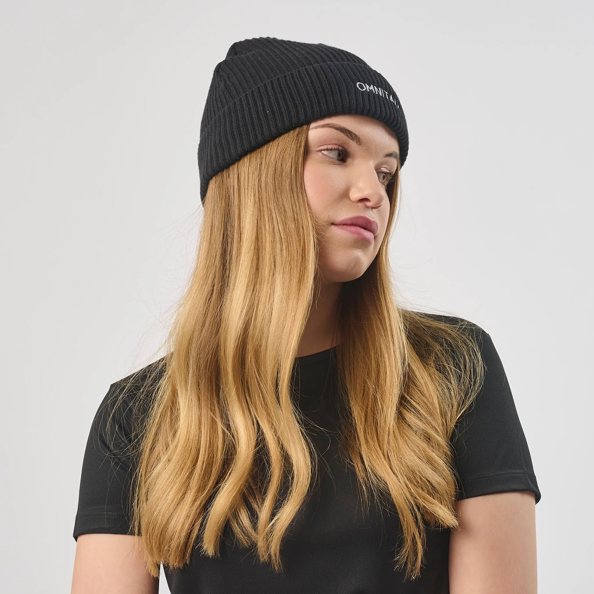 Omnitau Unisex Organic Cotton Pimlico Beanie - Black