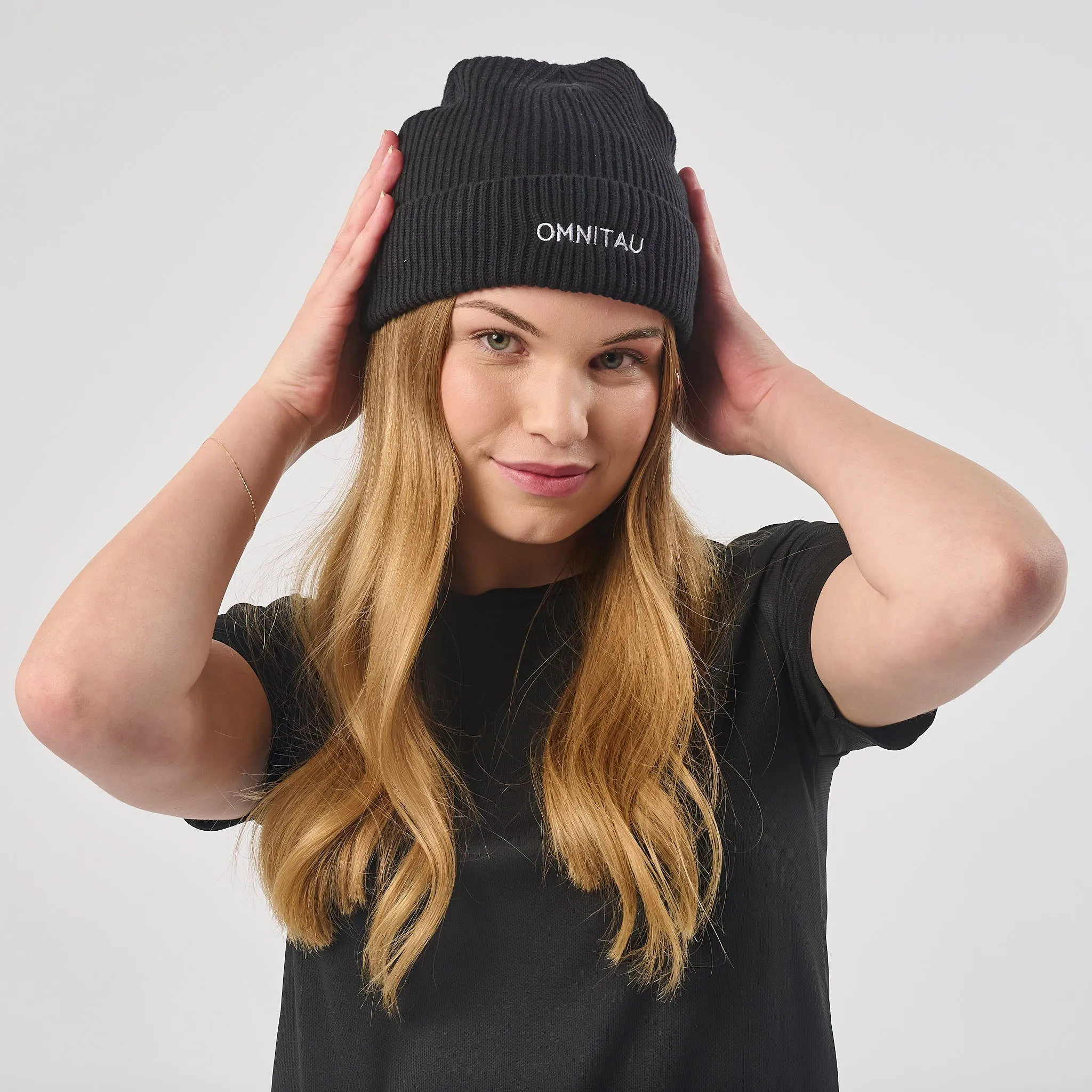 Omnitau Unisex Organic Cotton Pimlico Beanie - Black