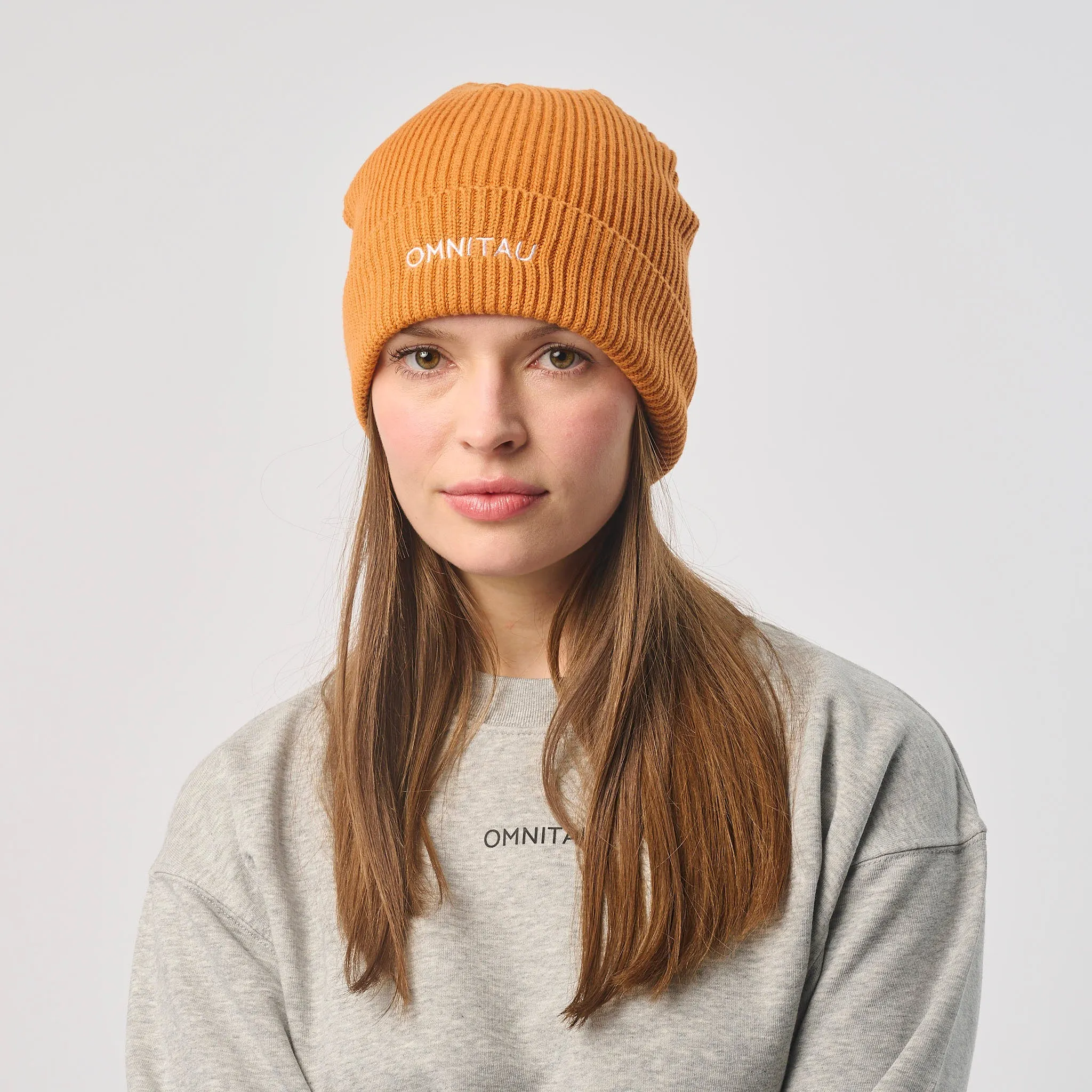 Omnitau Unisex Organic Cotton Pimlico Beanie - Orange