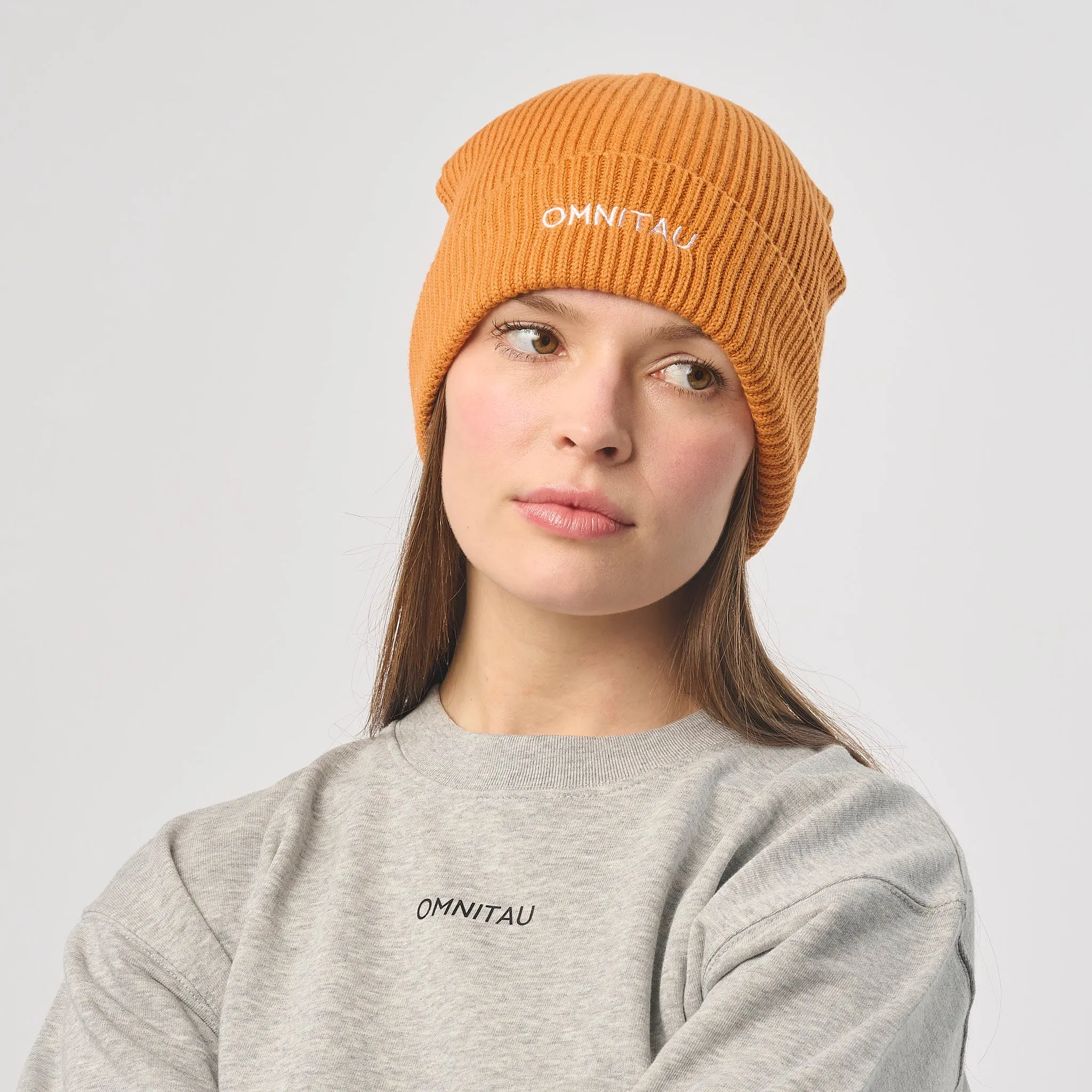 Omnitau Unisex Organic Cotton Pimlico Beanie - Orange