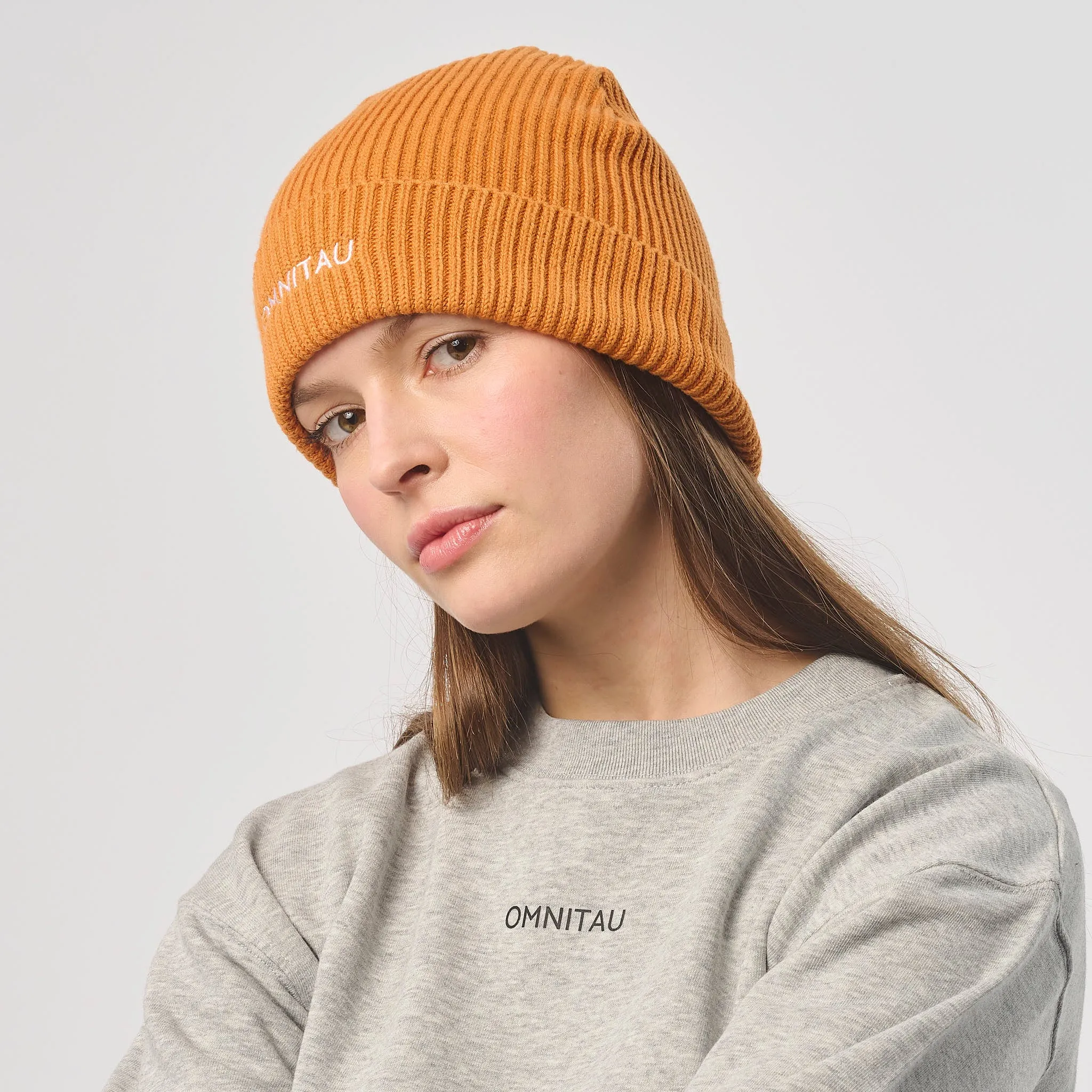 Omnitau Unisex Organic Cotton Pimlico Beanie - Orange