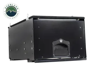 Overland Vehicle Systems Cargo Box With Slide Out Drawer Size - Black Powder Coat Universal