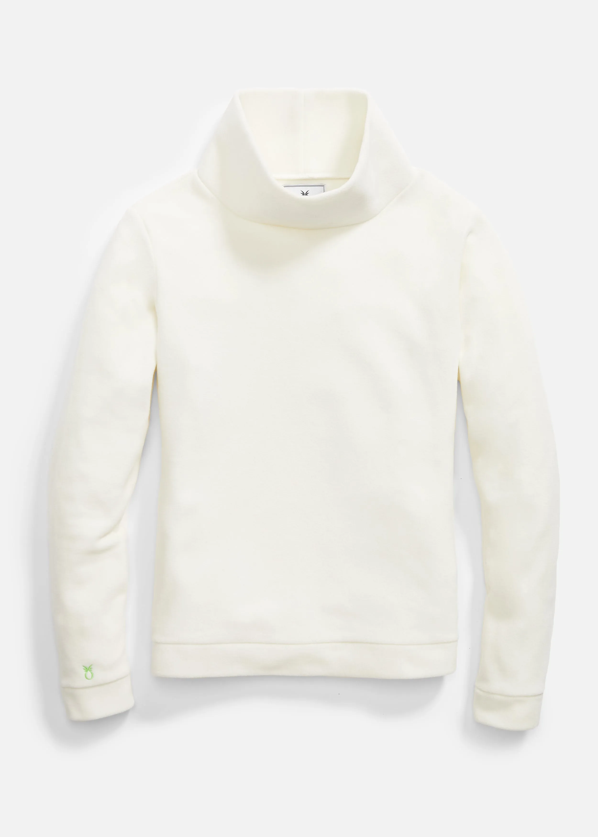 Park Slope Turtleneck in Vello Fleece (Cream)