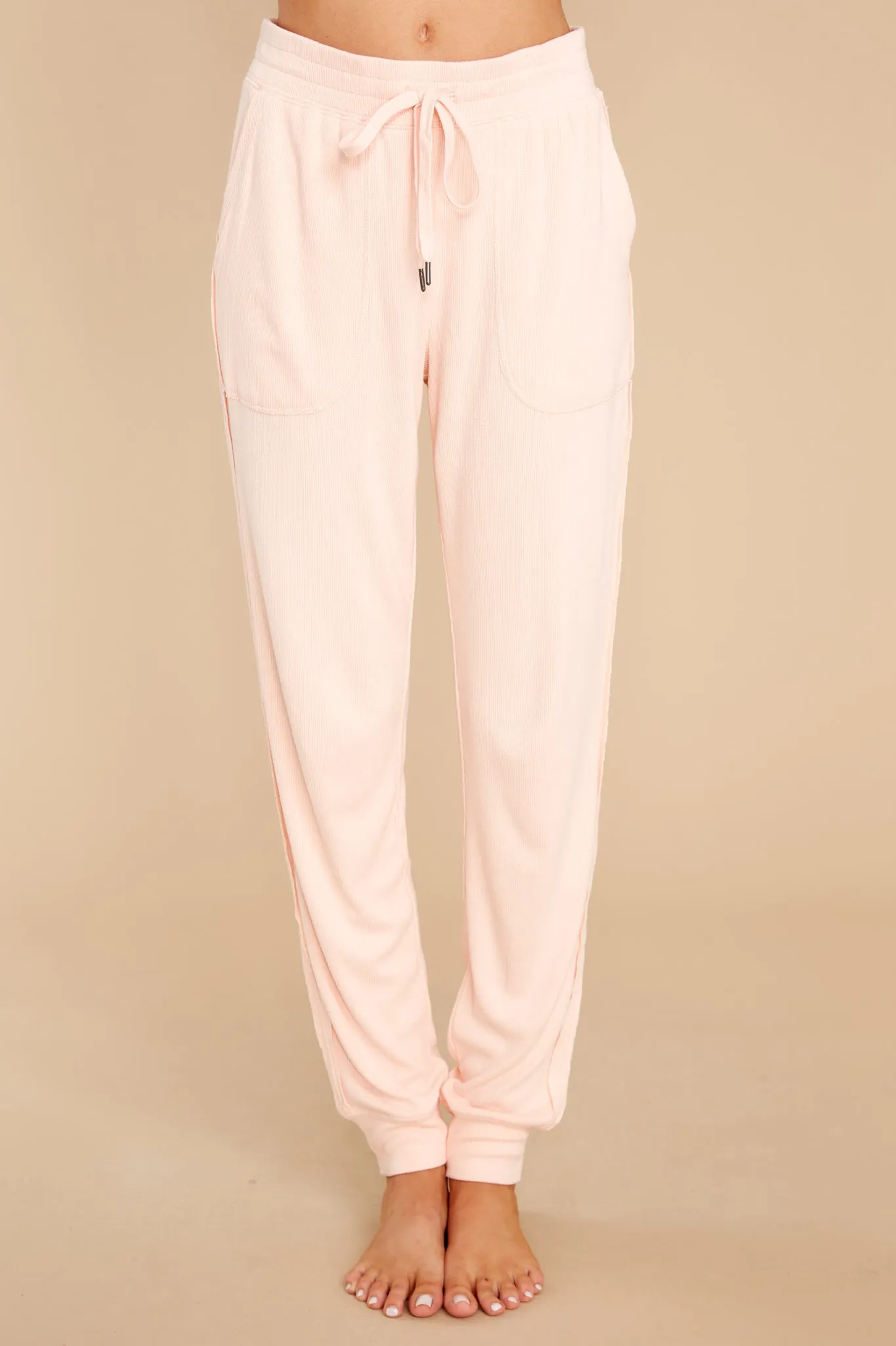 Pastel Dreams Pink Banded Pants