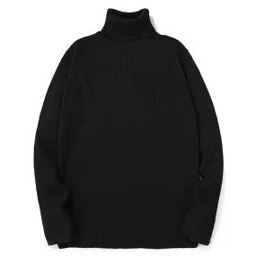 Plain Turtleneck Pullover Bottoming Sweater