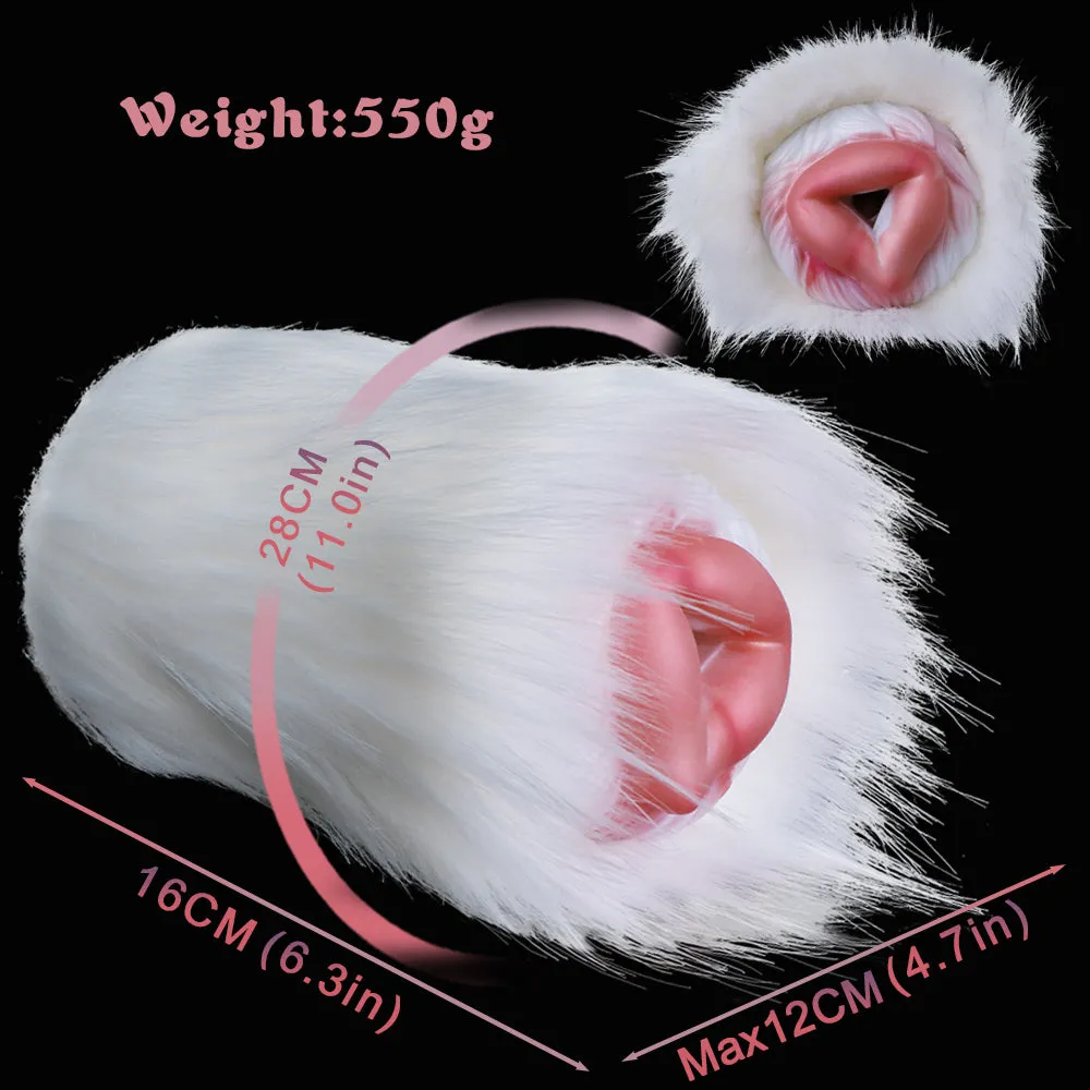 Polar Bear Furry Fleshlight - Wild & Plush Animal Masturbator 🐻‍❄️