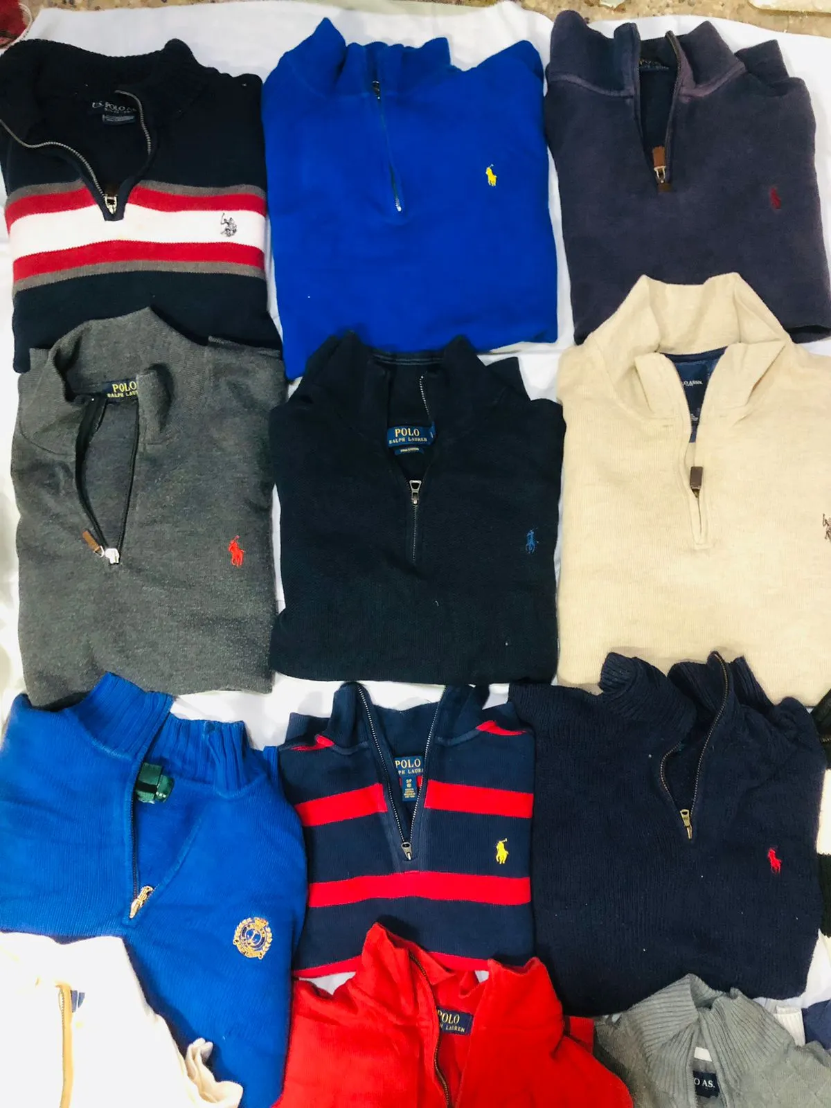 Polo Sweaters Half zip 15 pcs