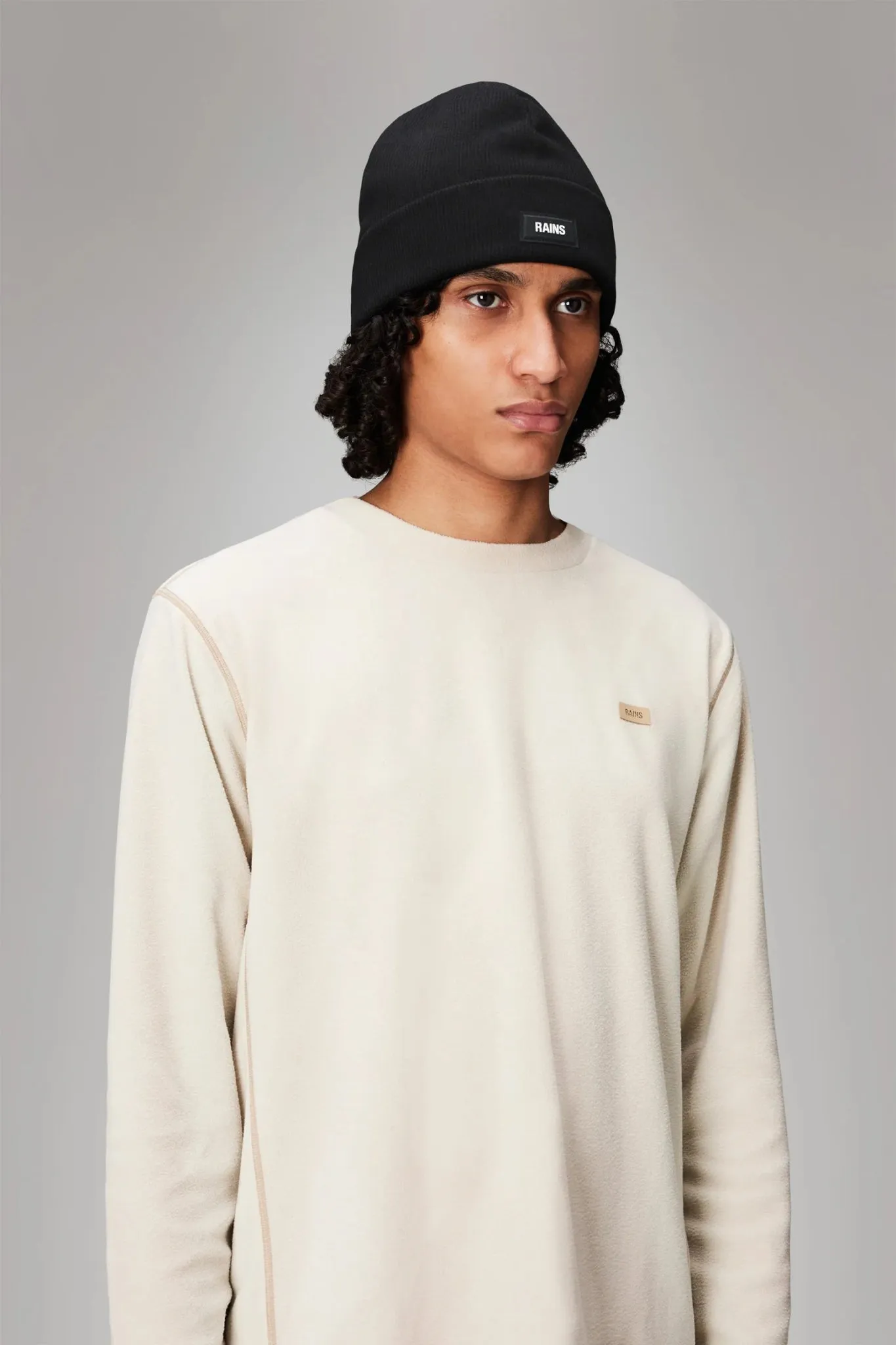 RAINS RIBBED Fleece Beanie T1