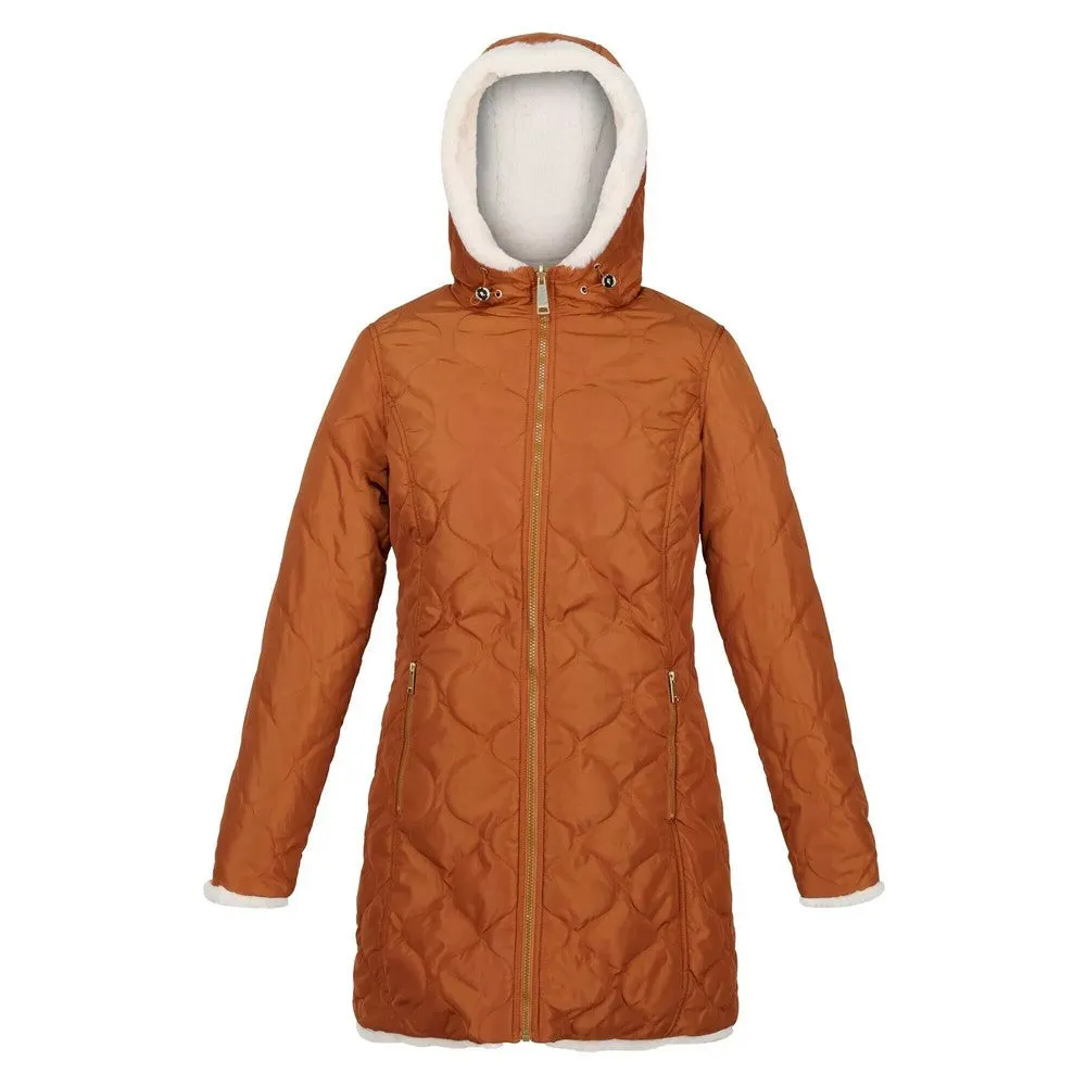 Regatta Women's Caileigh Reversible Parka Jacket - Copper Almond Light Vanilla