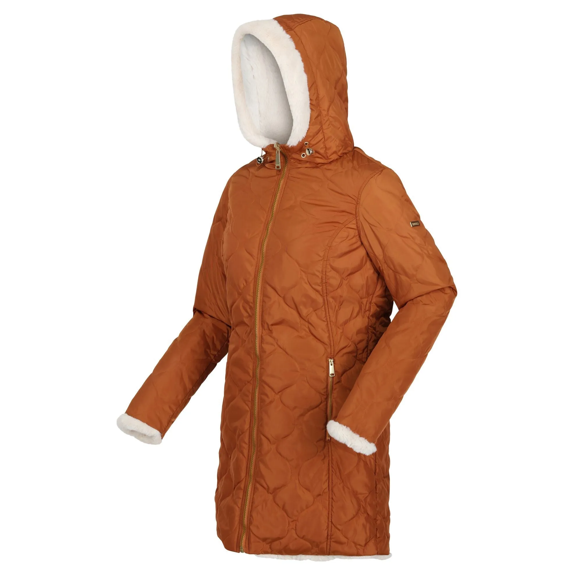 Regatta Women's Caileigh Reversible Parka Jacket - Copper Almond Light Vanilla