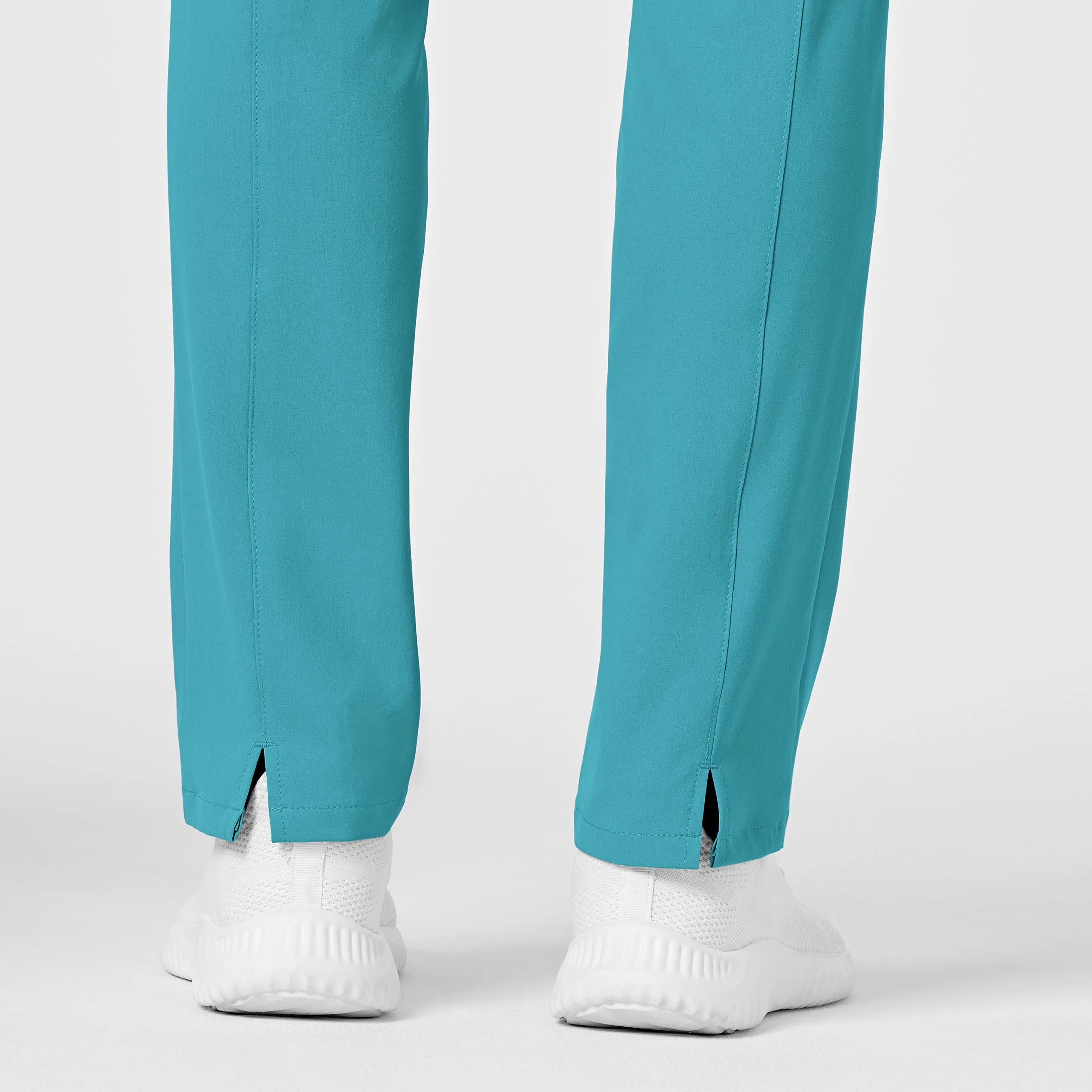 RENEW Women's High Waist Slim Leg Scrub Pant - Teal Blue