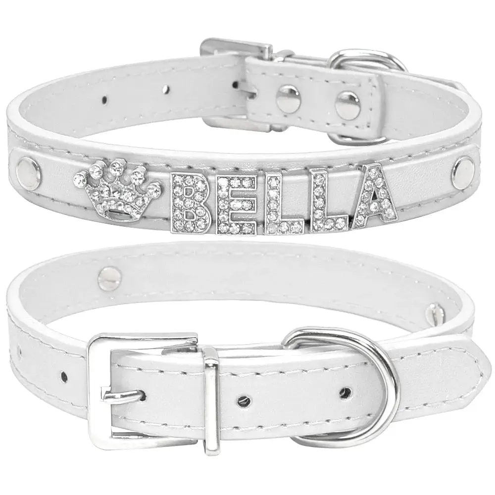 Rhinestone Dog Collars- Personalized Fashion Dog Collars for Pugs, French Bulldogs, Chihuahuas, Yorkshire Pets