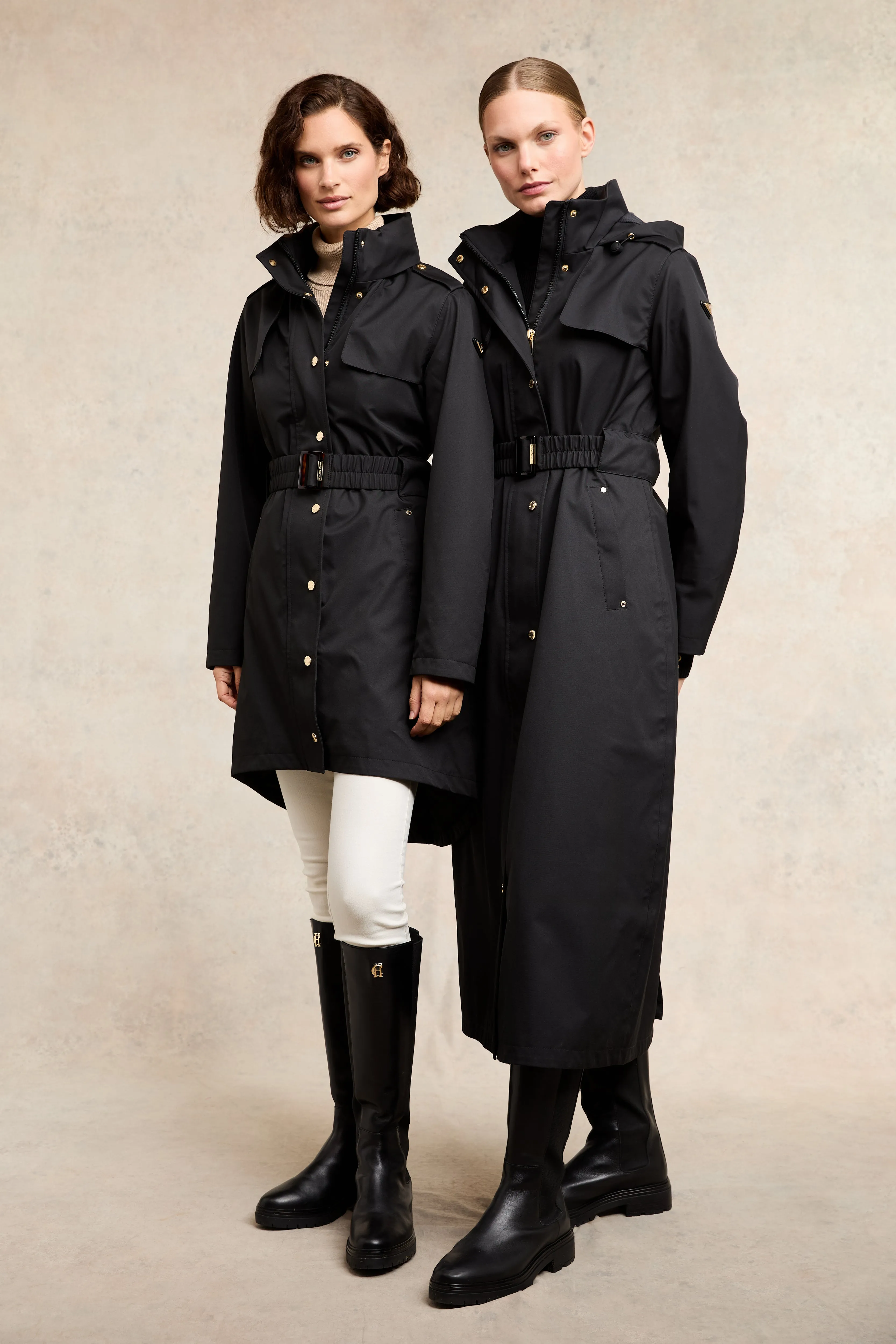 Rosedale Waterproof Longline Coat (Black)