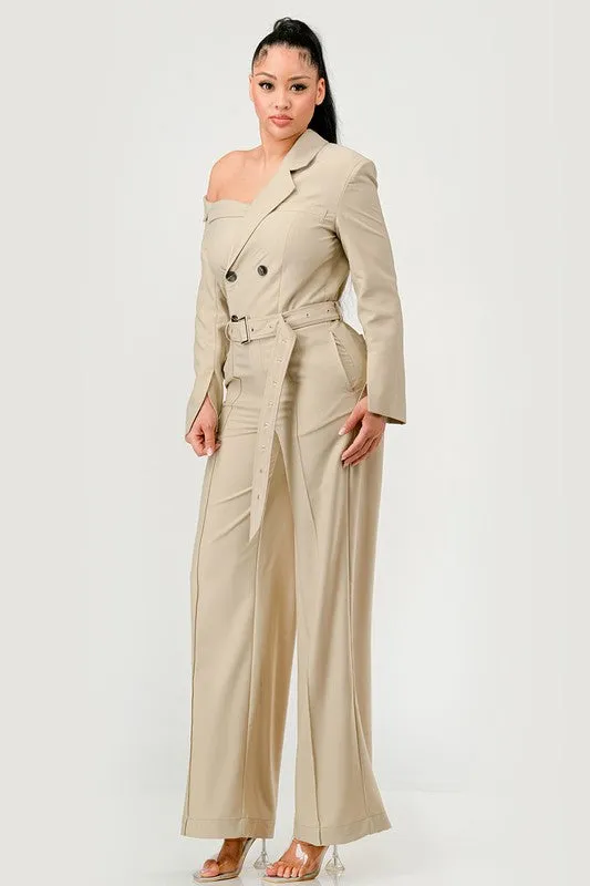 SAVANNAH TRENCH JUMPSUIT