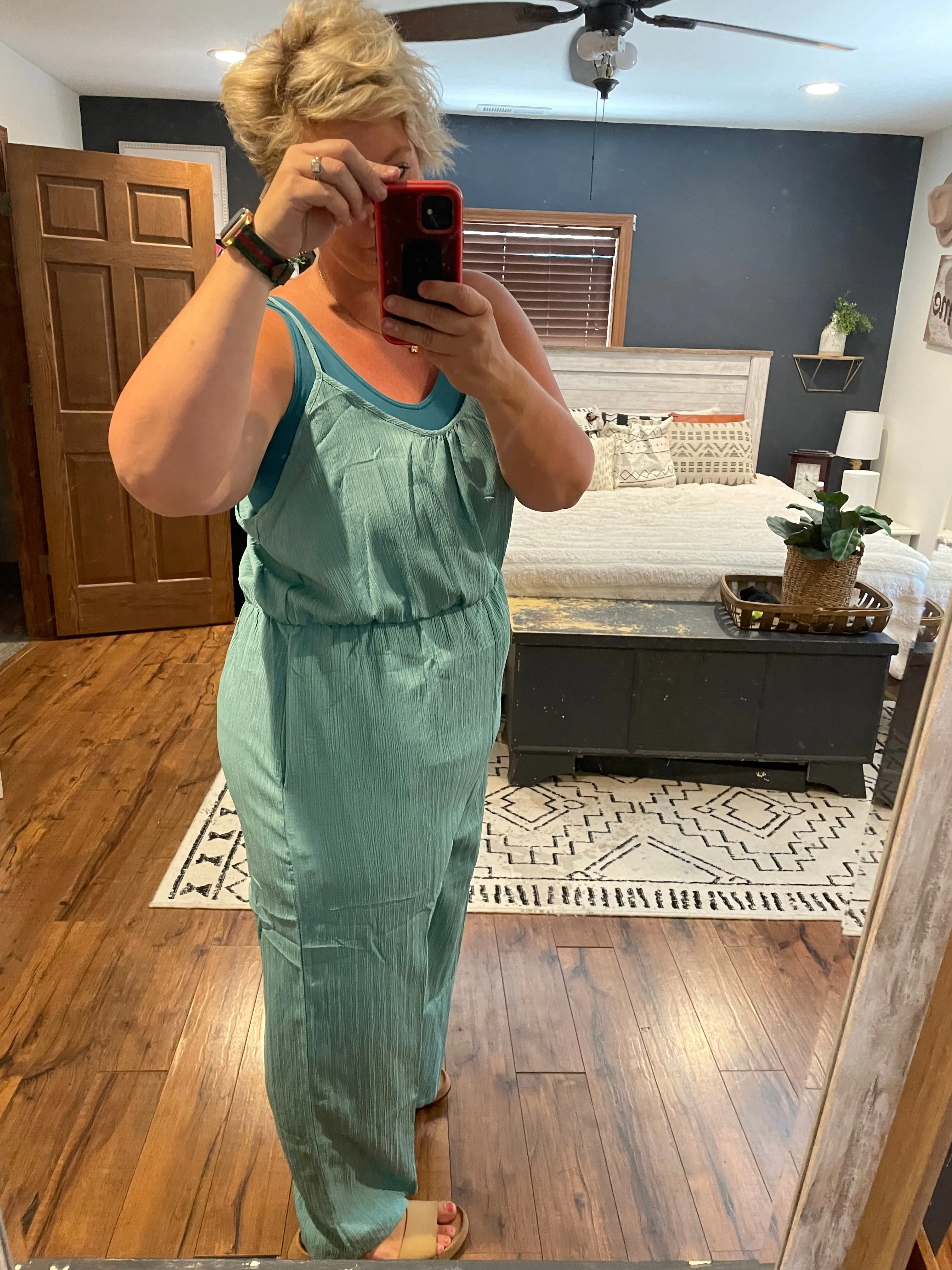 Seafoam Wide Leg Jumpsuit