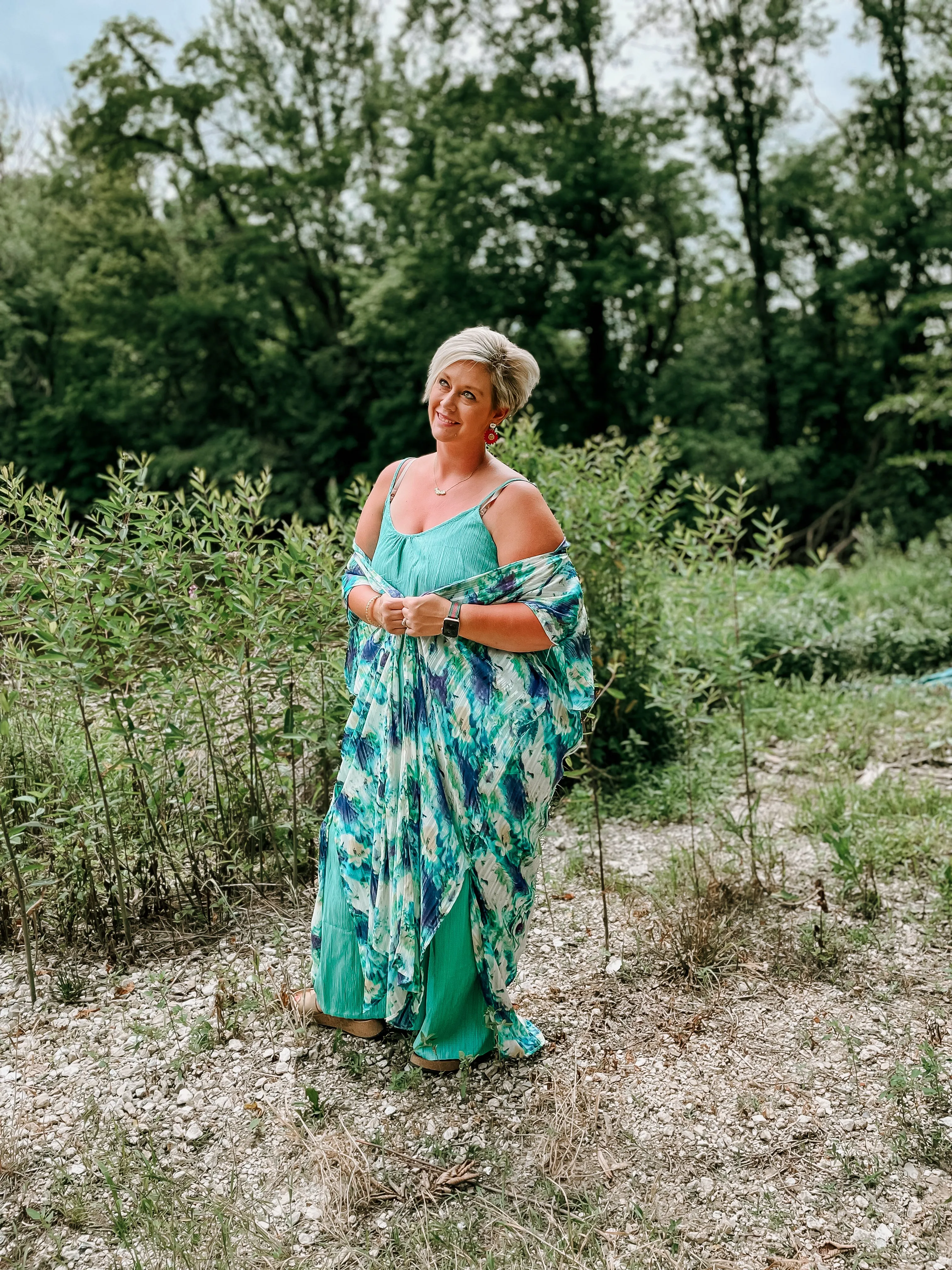 Seafoam Wide Leg Jumpsuit