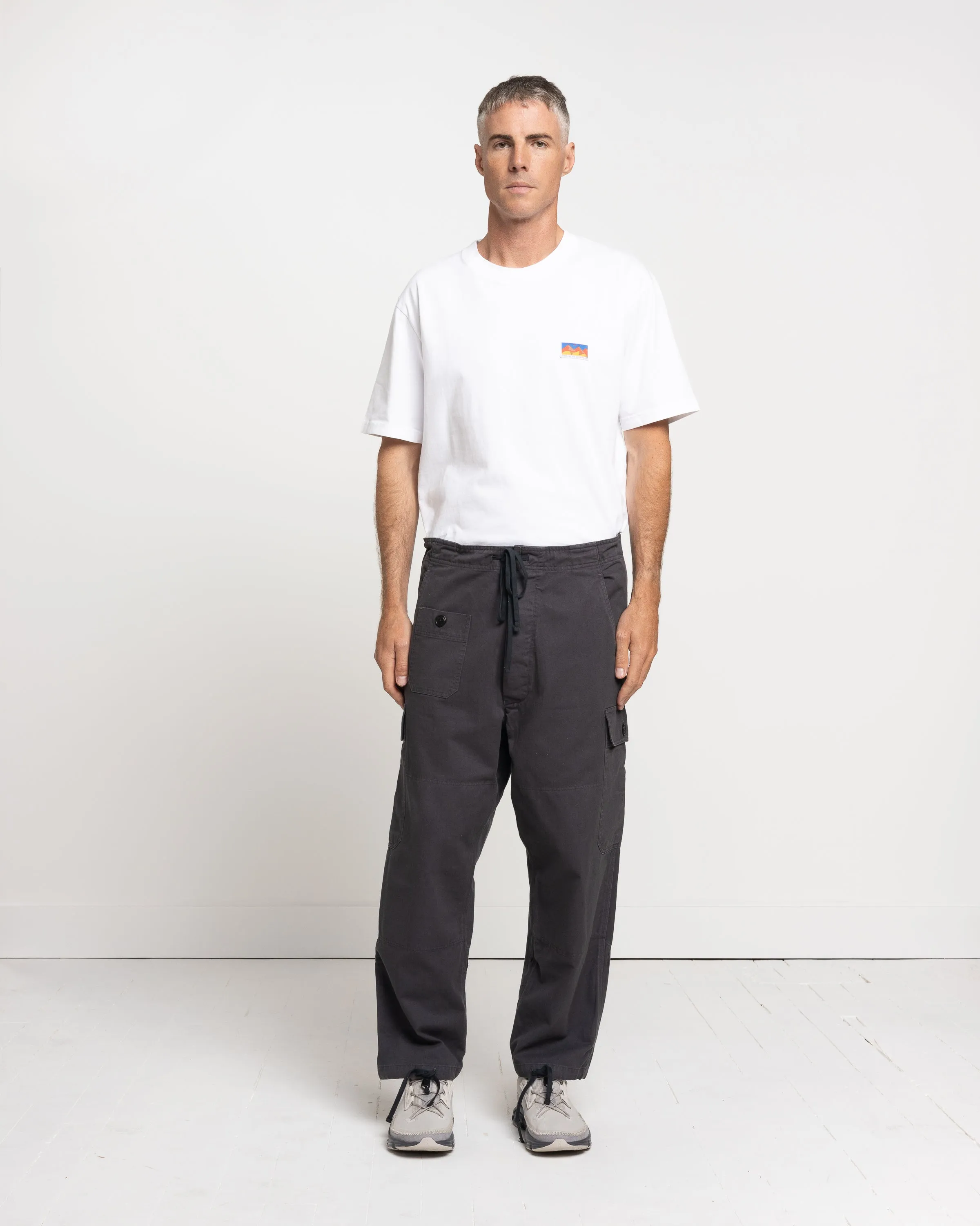 Sei Cargo Pant in Faded Black